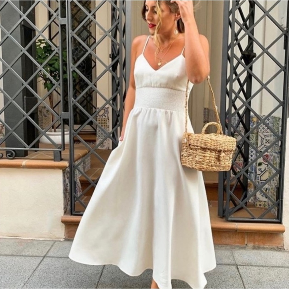 Zara midi dress with pockets